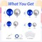 110PCS Royal Blue & Metallic Silver Balloon Arch Kit – Elegant Balloons (18/12/10/5 Inch) for Graduation, Wedding, Baby Shower, New Year’s Eve & Party Decorations